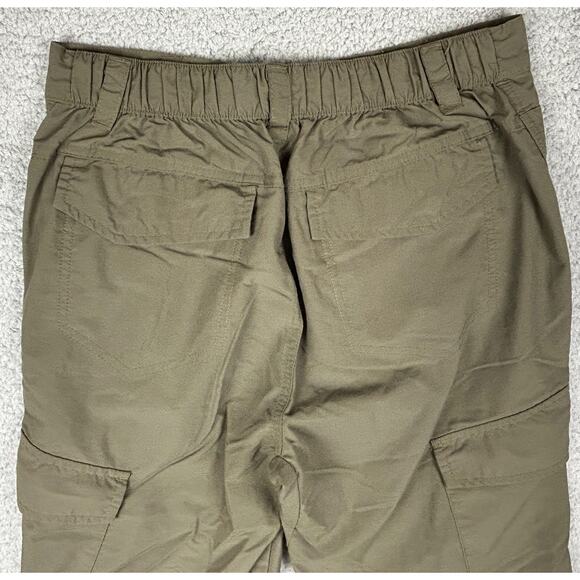 Convertible Hiking Pants Mens 29 Olive Green Cargo Pocket Straight Leg Outdoor - Picture 6 of 11